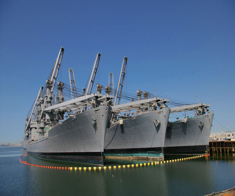 Navy Ships in Alameda