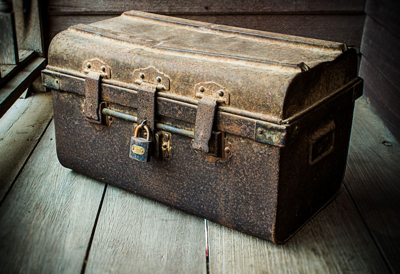 Locked tool chest